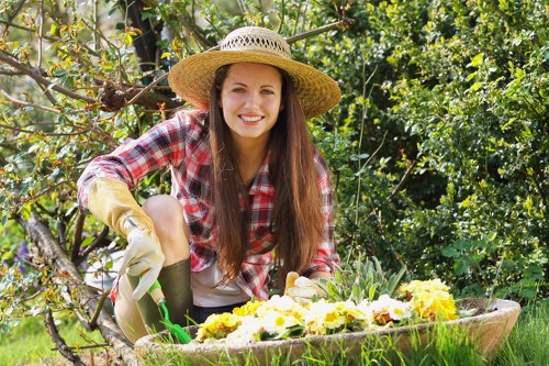 Gardener working in Regents Park
